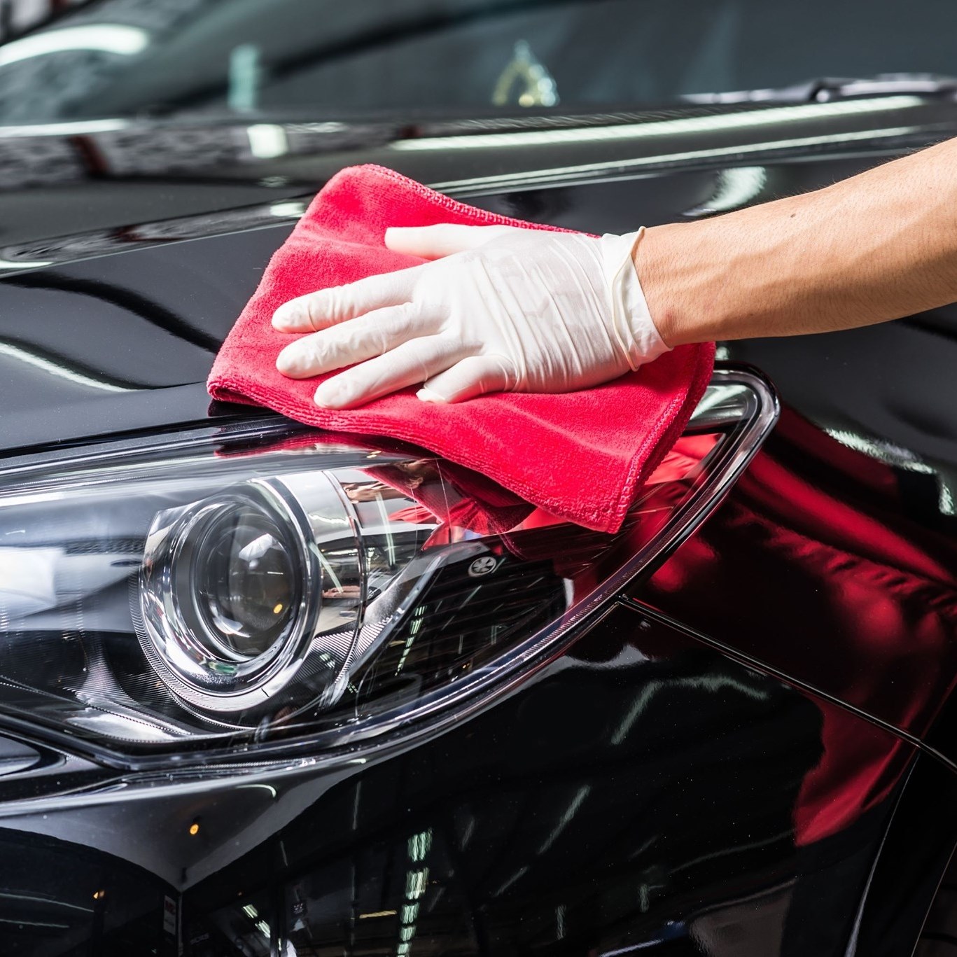 Clean car detailing result